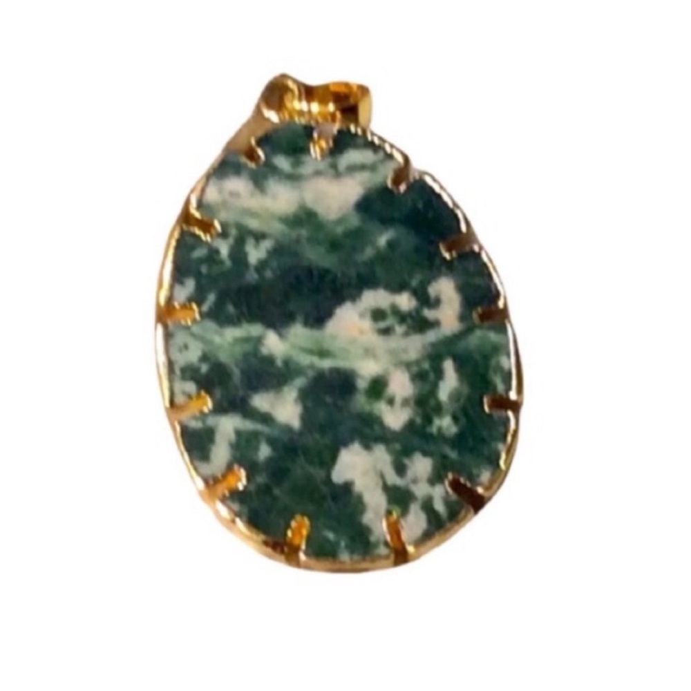 UNBRANDED Unique Natural Tree AGATE STONE Double-Sided DESIGNER Pendant #2